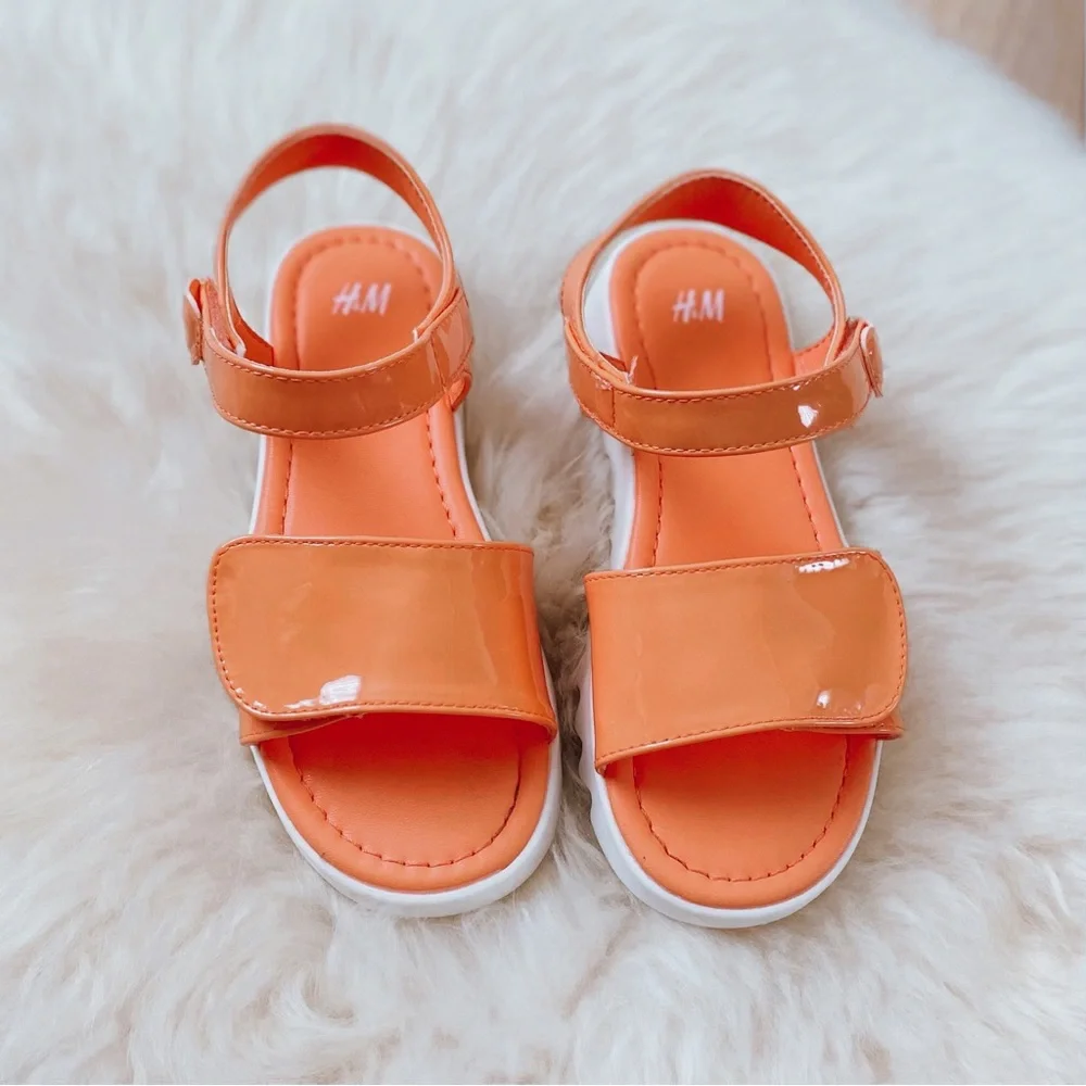 H&M sandals, summer orange